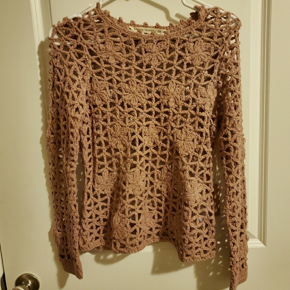 Nw/T Hippie Laundry Crochet Sweater